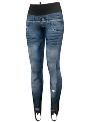 Nohavice CRAZY Falls Printed Woman Print Light Jeans