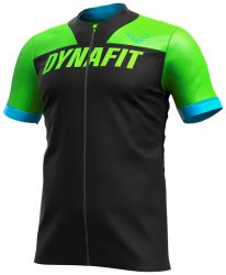 Triko DYNAFIT Ride M S/S FZ Tee lambo green